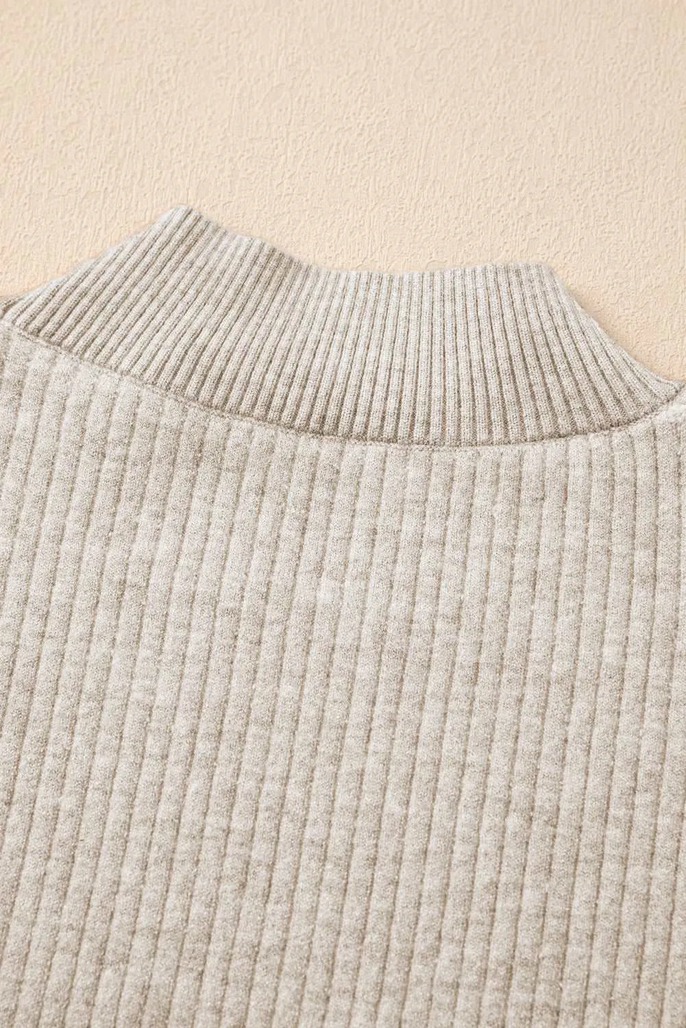 🔥 Thermal Lined Ribbed Knit Mock Neck Sweater: Because Who Doesn’t Want to Feel Cozy as Hell While Looking Like They Actually Have Their Life Together? 🔥