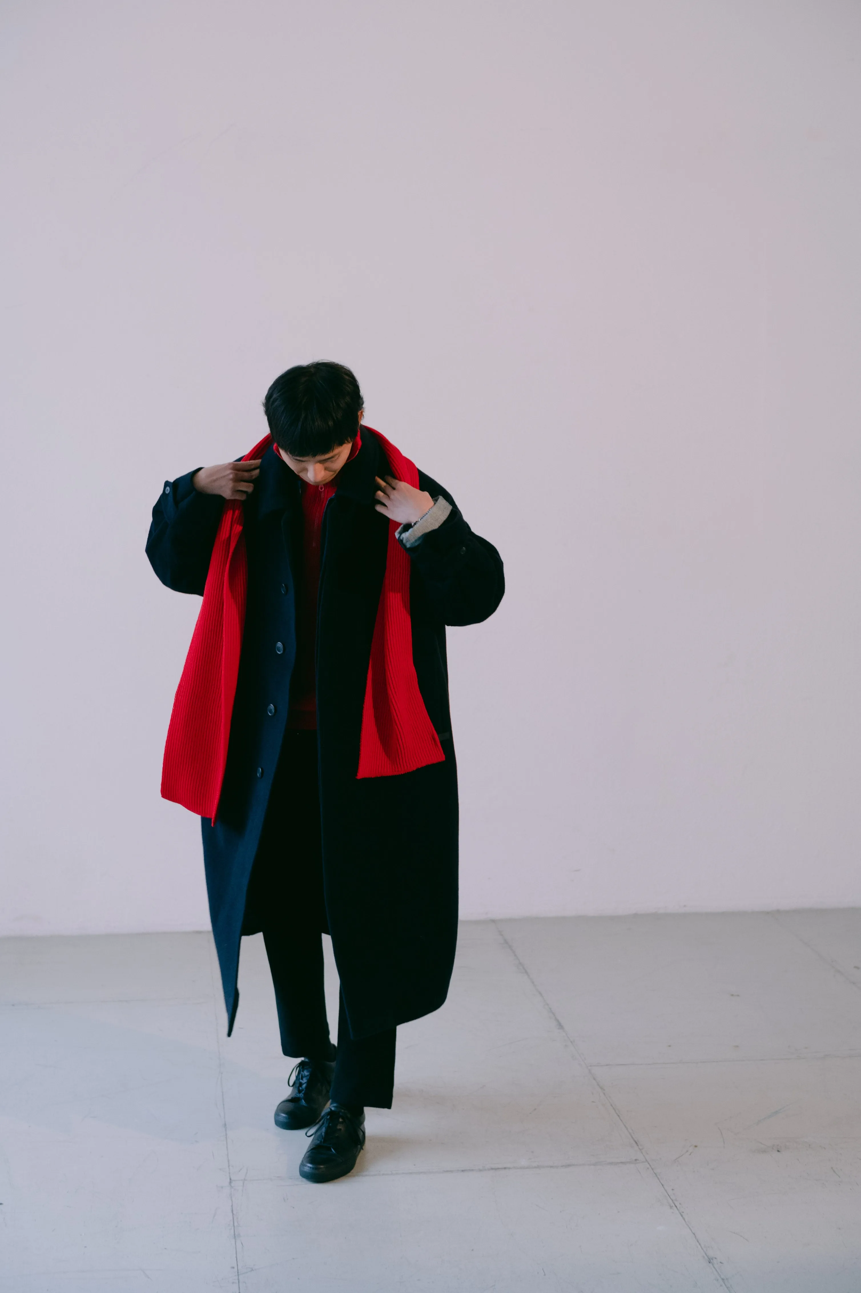 00 / Knitted Rib Scarf