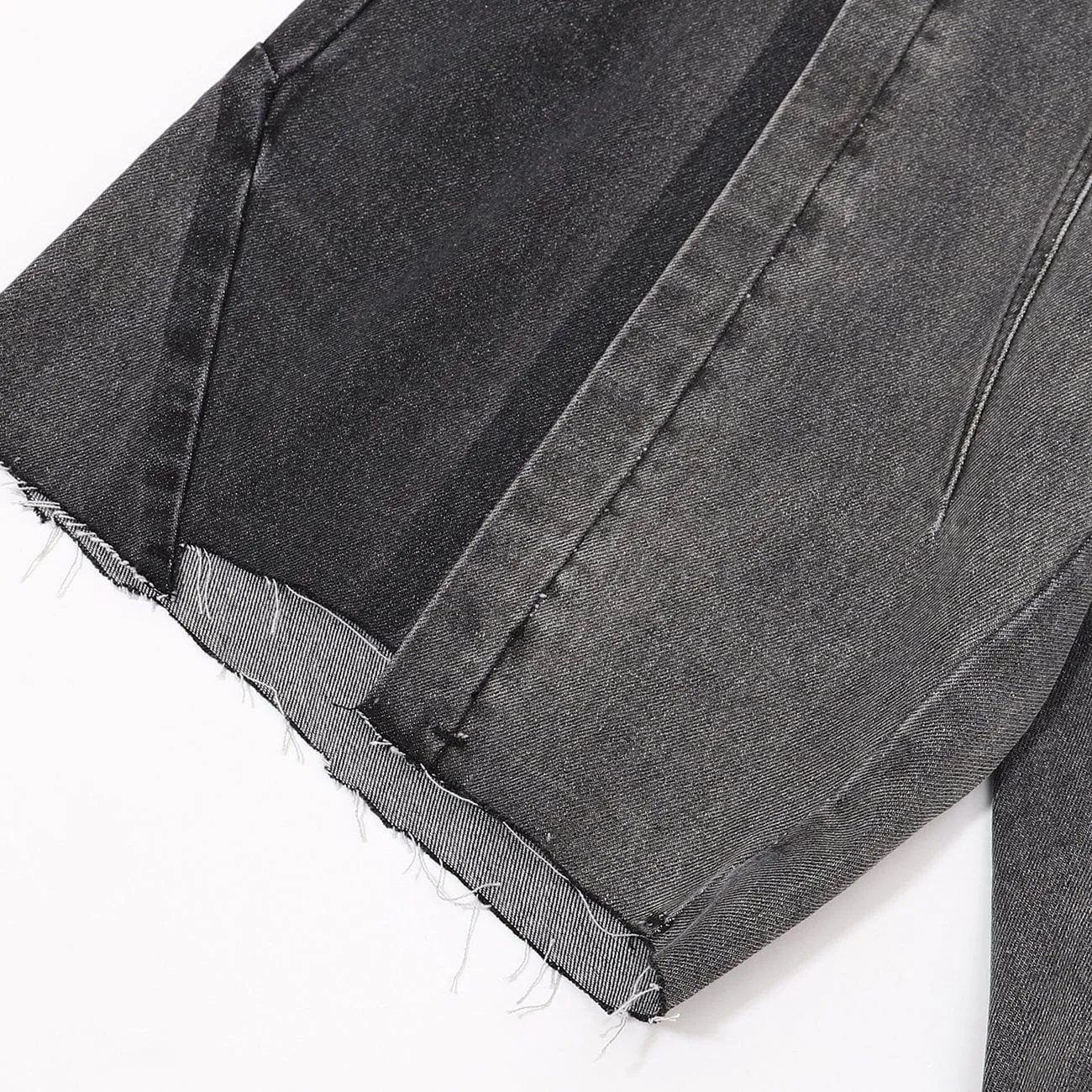 1984® - Gradient Patchwork Design Denim Shorts