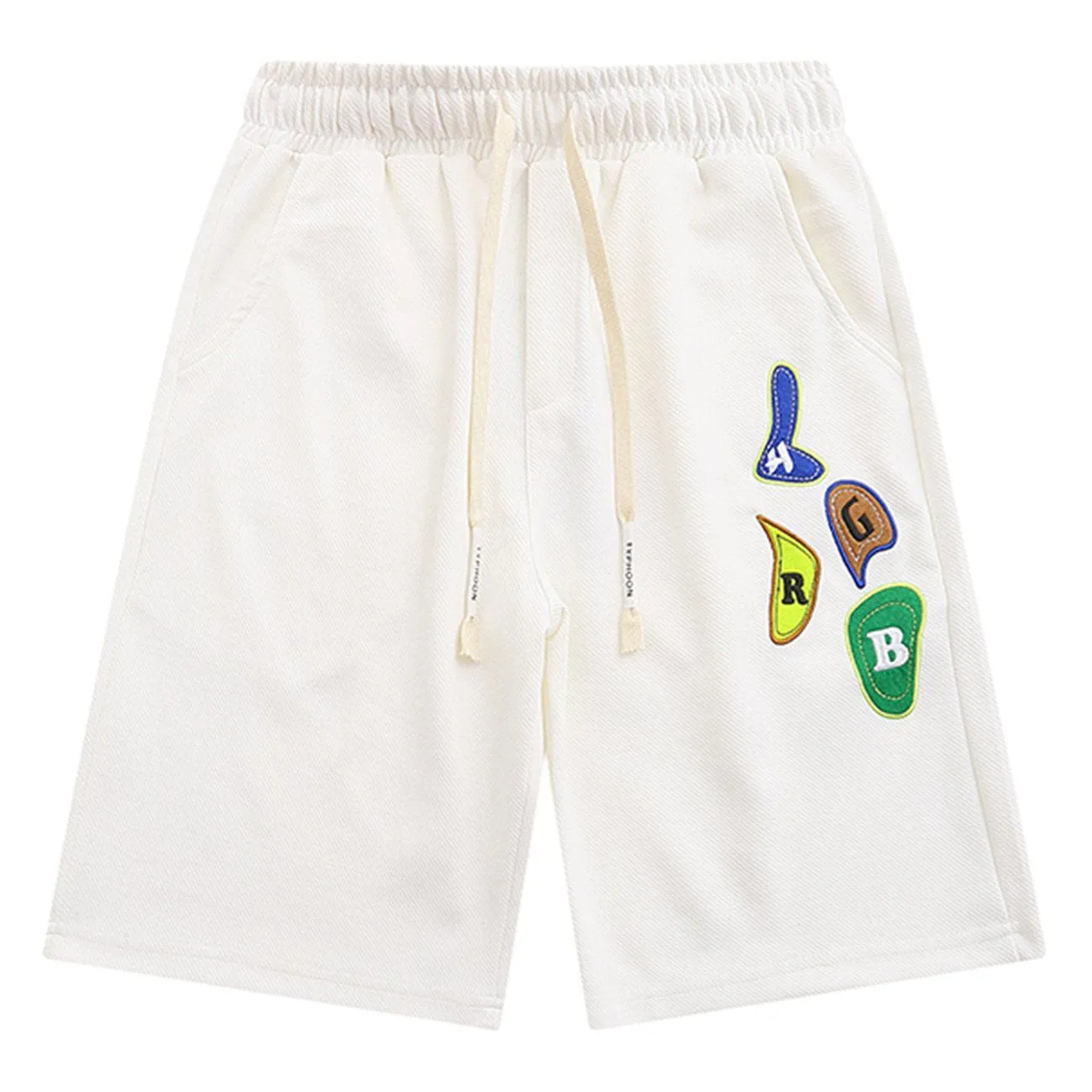 1984® - Letter Embroidery Solid Color Shorts