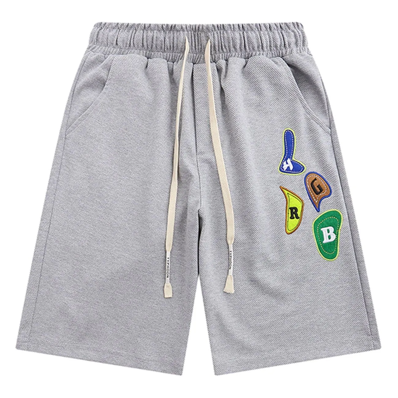 1984® - Letter Embroidery Solid Color Shorts