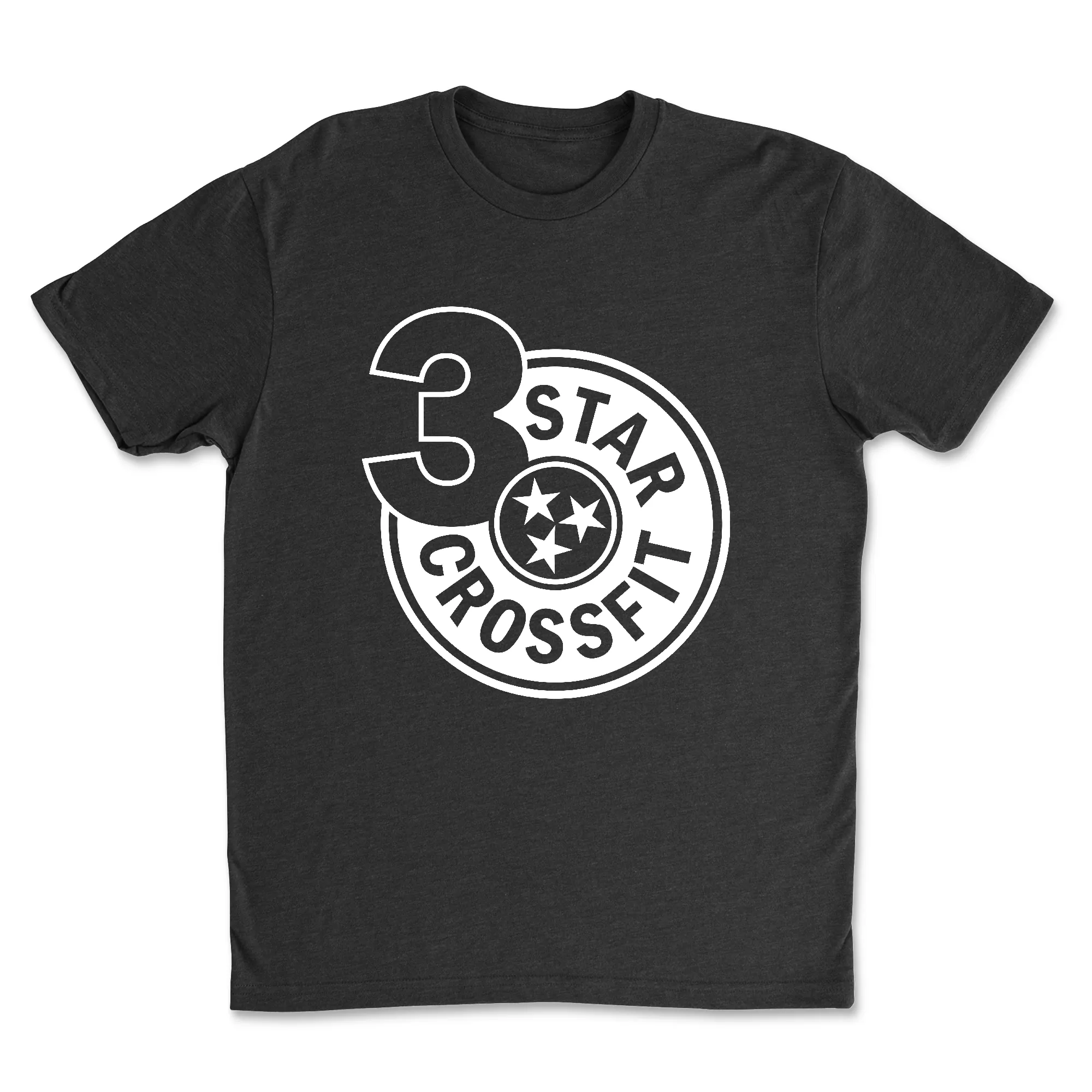 3 Star CrossFit One Color Mens - T-Shirt