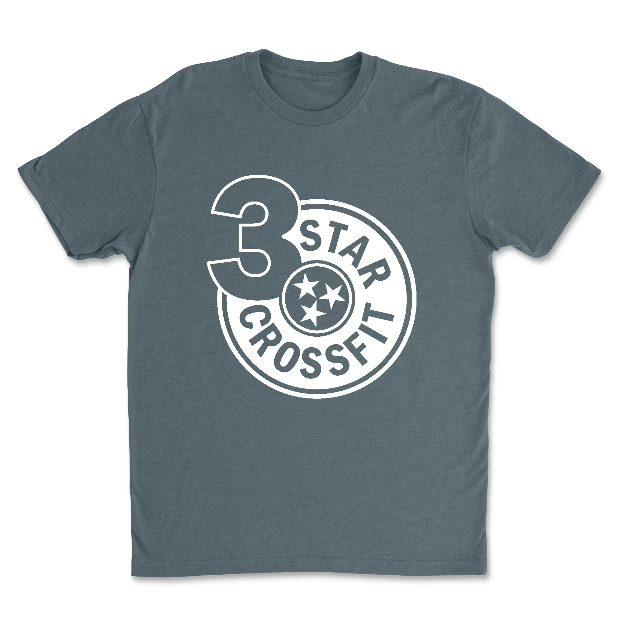 3 Star CrossFit One Color Mens - T-Shirt