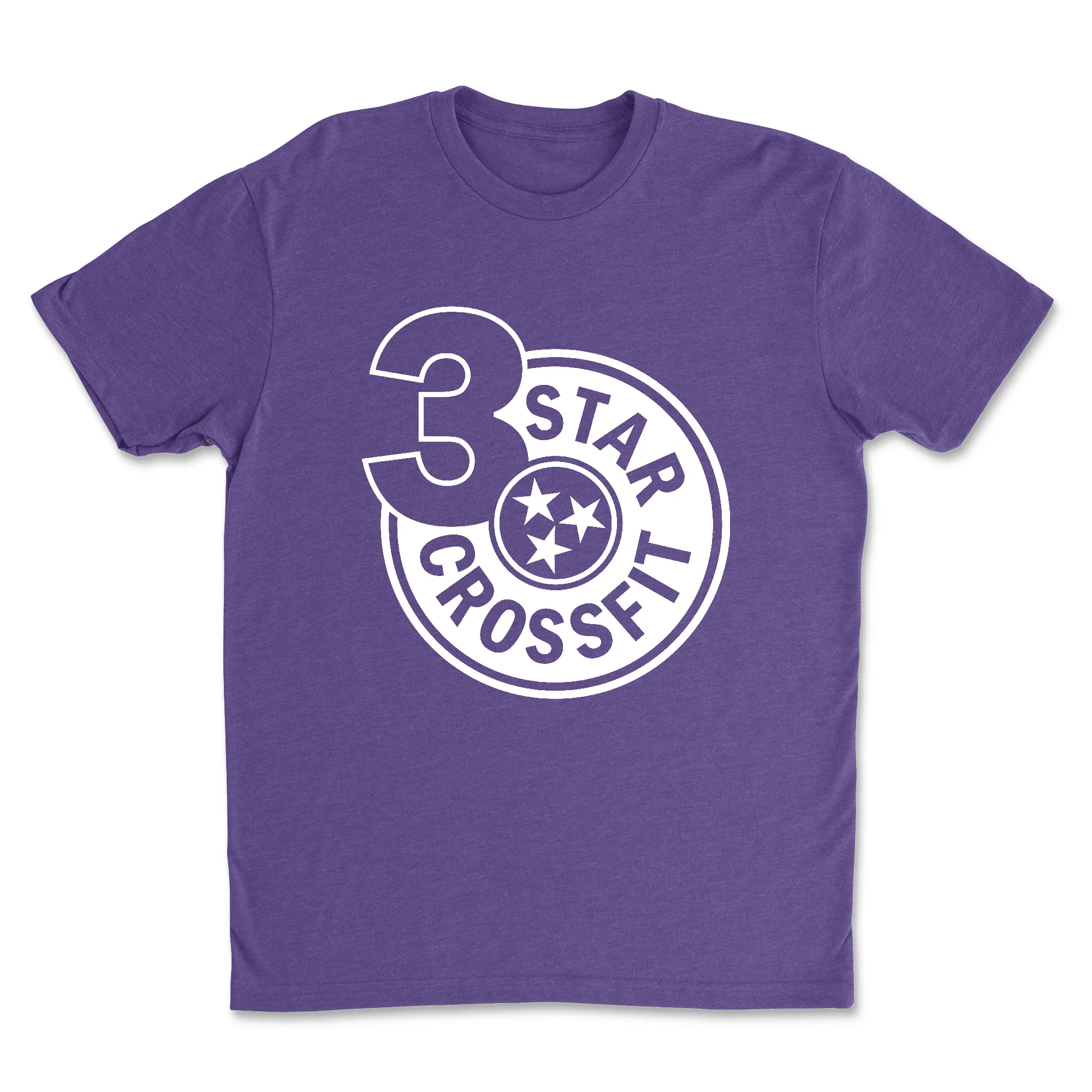 3 Star CrossFit One Color Mens - T-Shirt