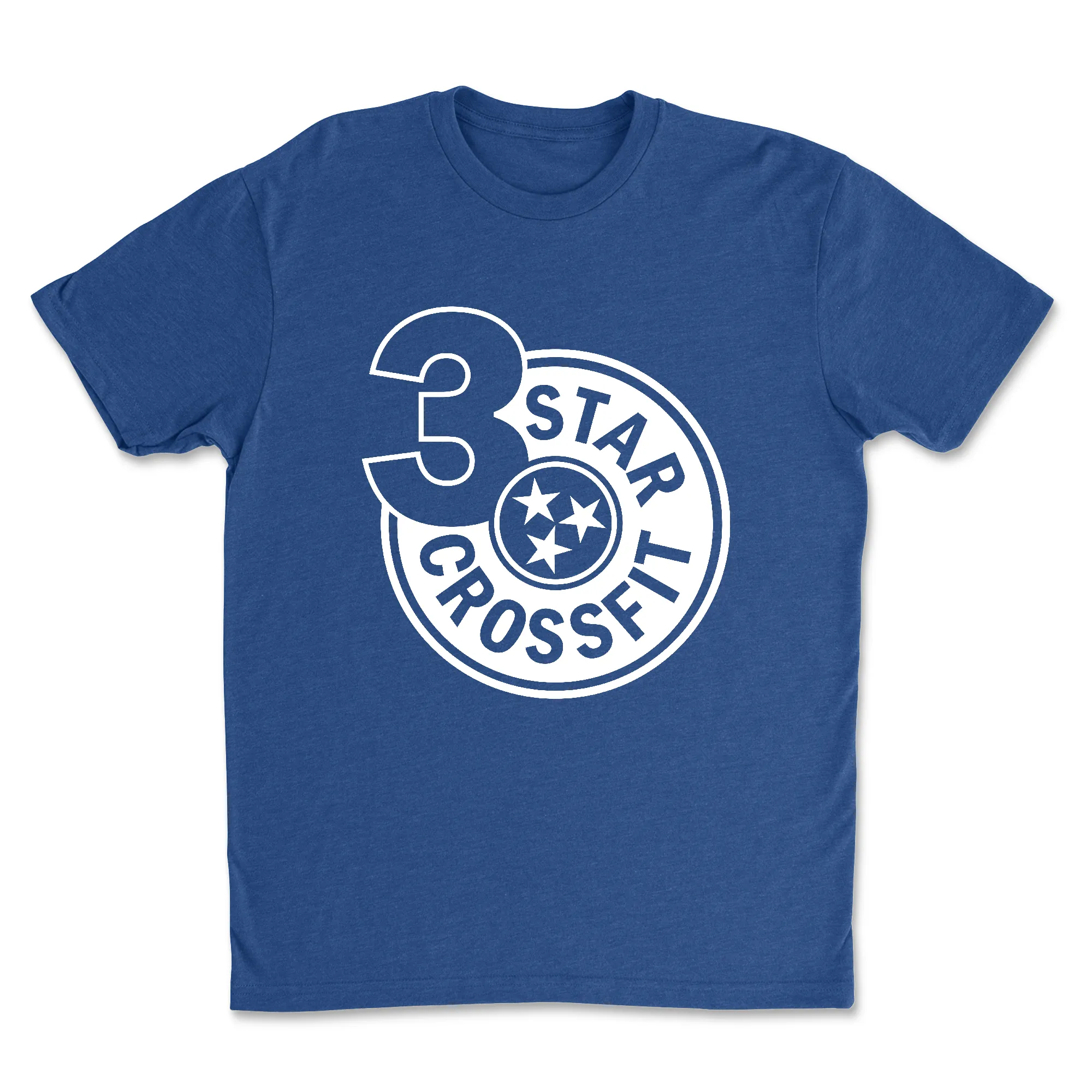 3 Star CrossFit One Color Mens - T-Shirt