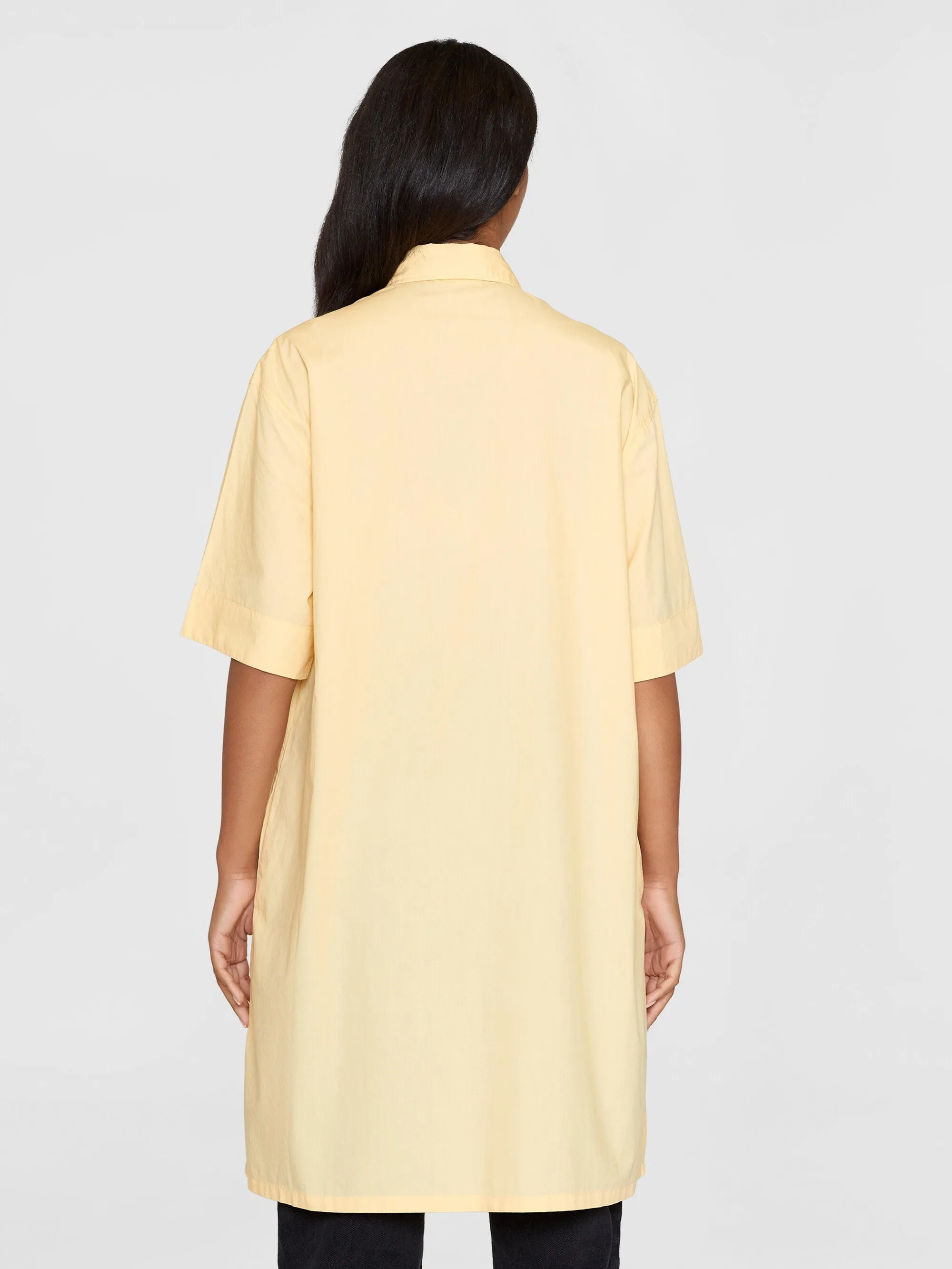 A-shape short sleeved poplin shirt dress - GOTS/Vegan - Impala