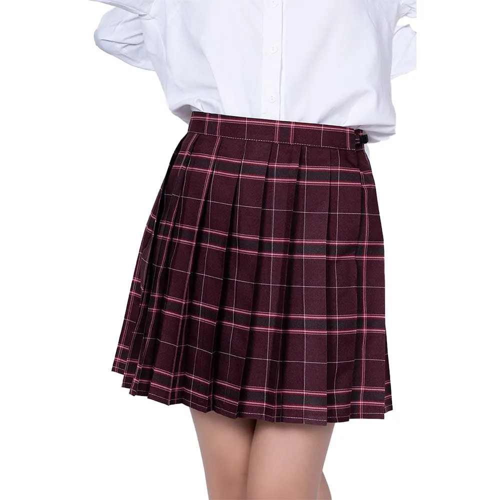 AandT - Classic Style Checkered School Skirt Roleplay Costume