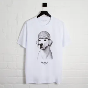 Adore Disco Lab NYC Front Print - Tshirt - White Adore Disco Lab NYC Front Print - Tshirt - White
