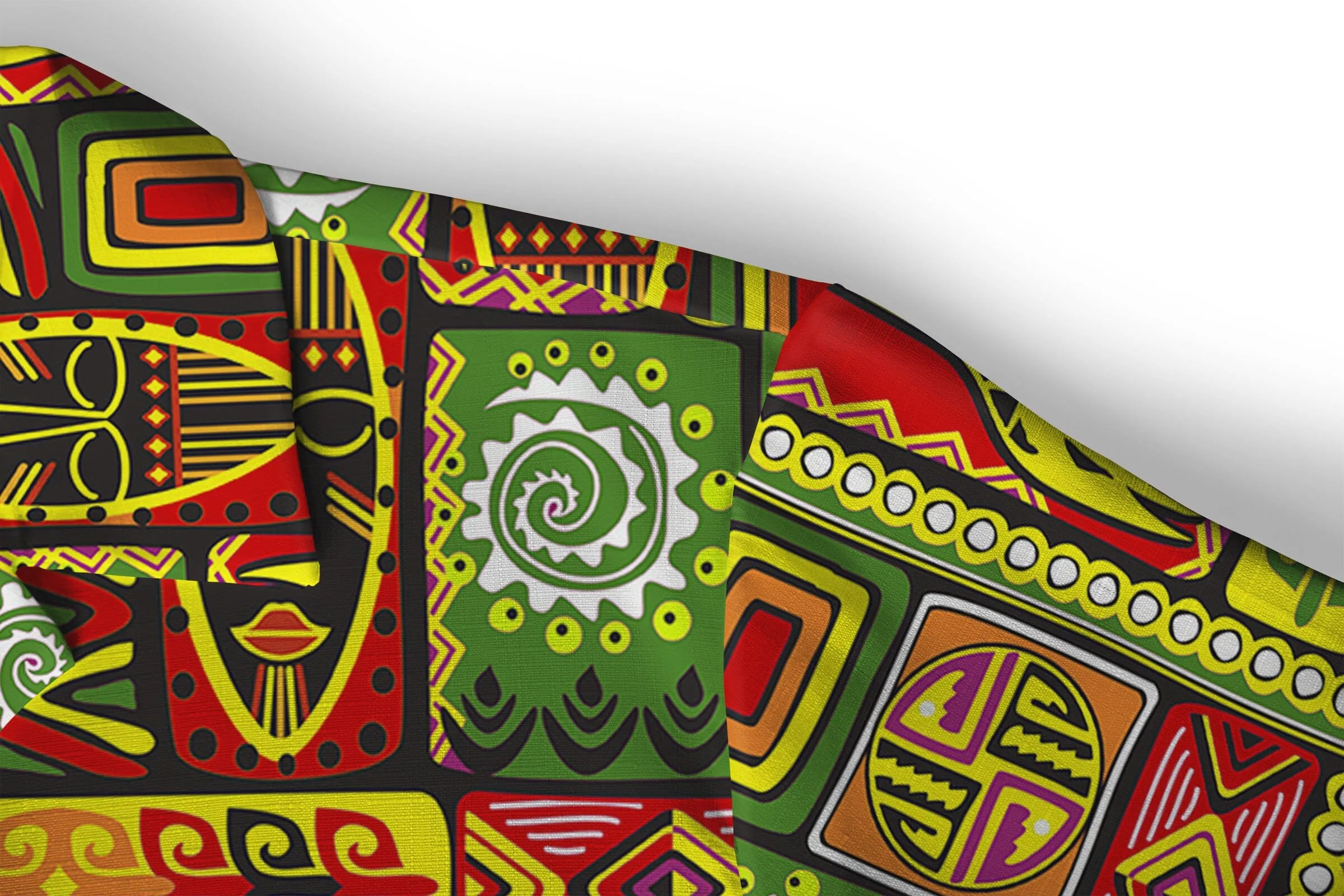 African Tribal Linen Hawaiian Shirt