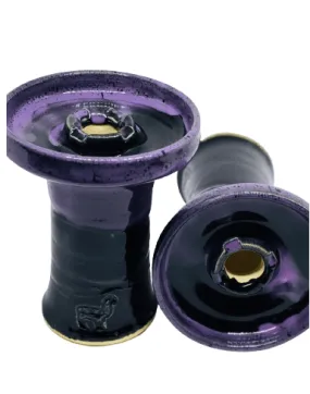 Alpaca Rook Hookah Bowl - Purple Black