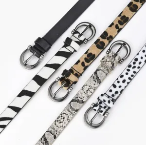 Animal Print Belt
