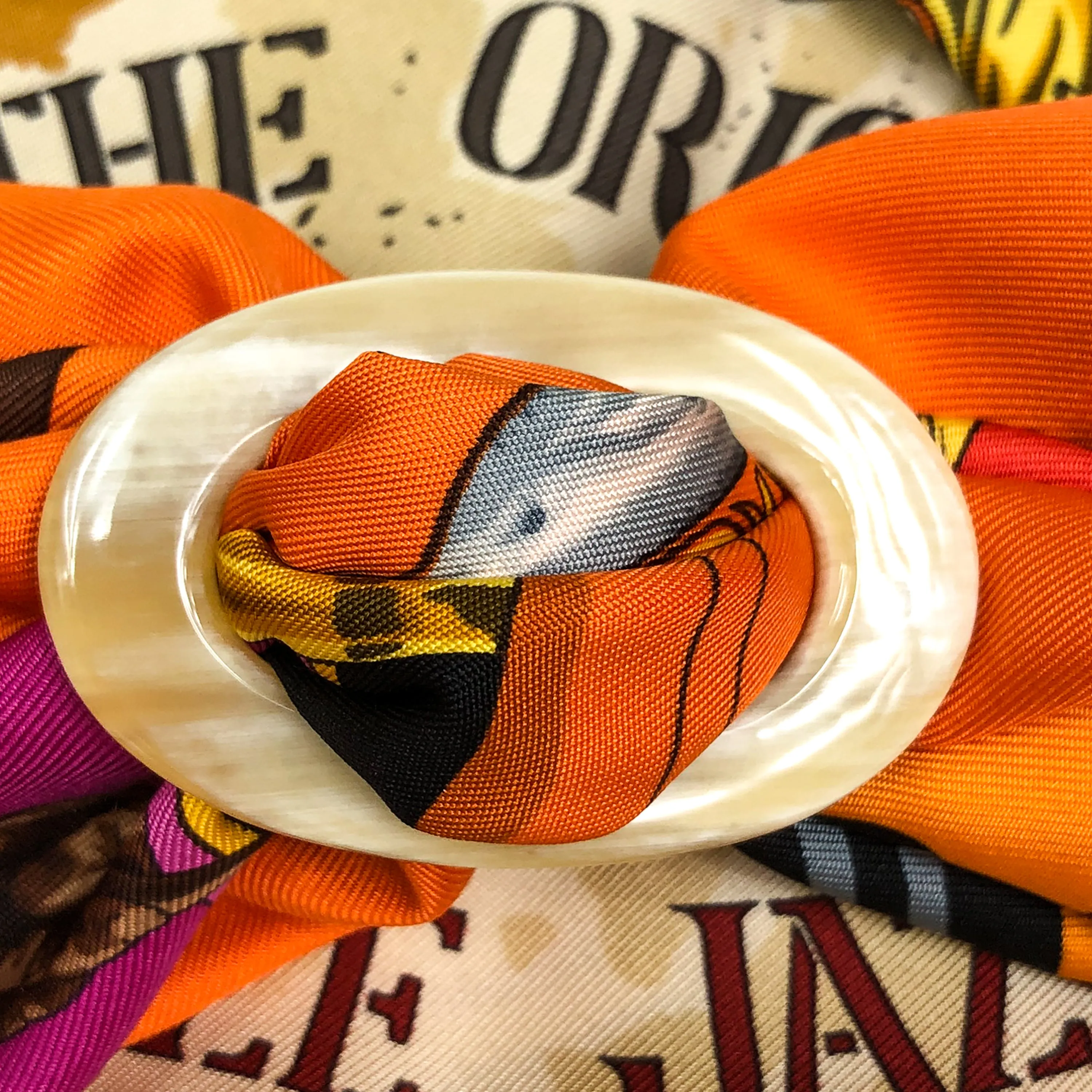 Anneau Classique Horn Scarf Ring Horn