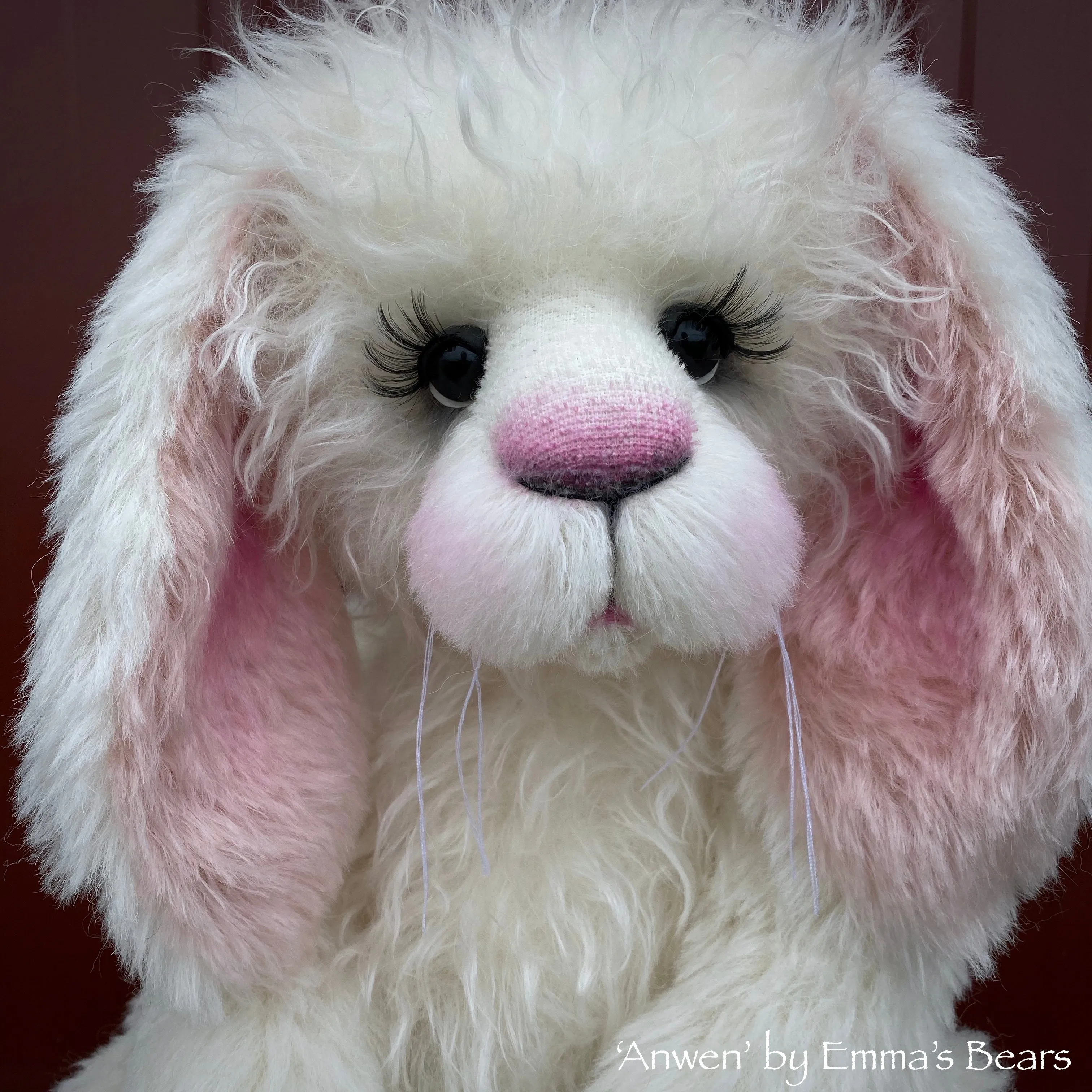Anwen - 20" Mohair and Alpaca Toddler Artist Bunny by Emma's Bears - OOAK