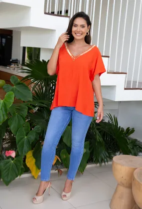 Ariana Beaded Top