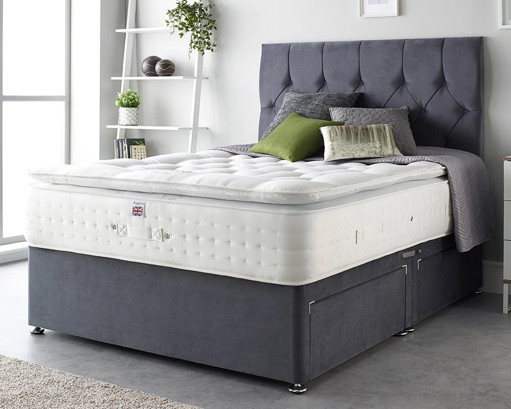 Aspire Natural Cashmere 1000 pocket Pillowtop Mattress