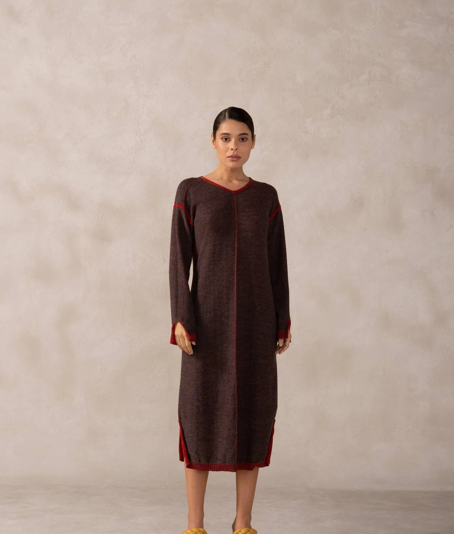 Baby Alpaca Reversible Long Dress