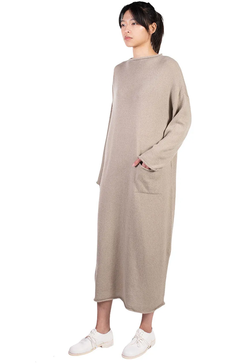 Baby Alpaca Roll Neck Dress