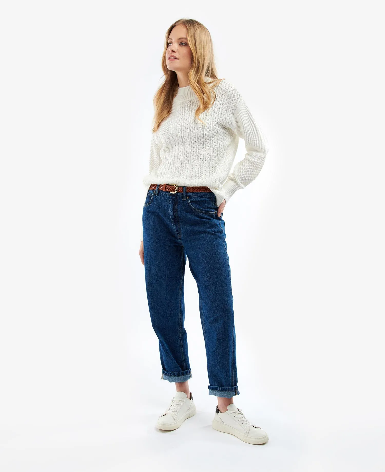 Barbour Fairbarn Knit Cream LKN1269