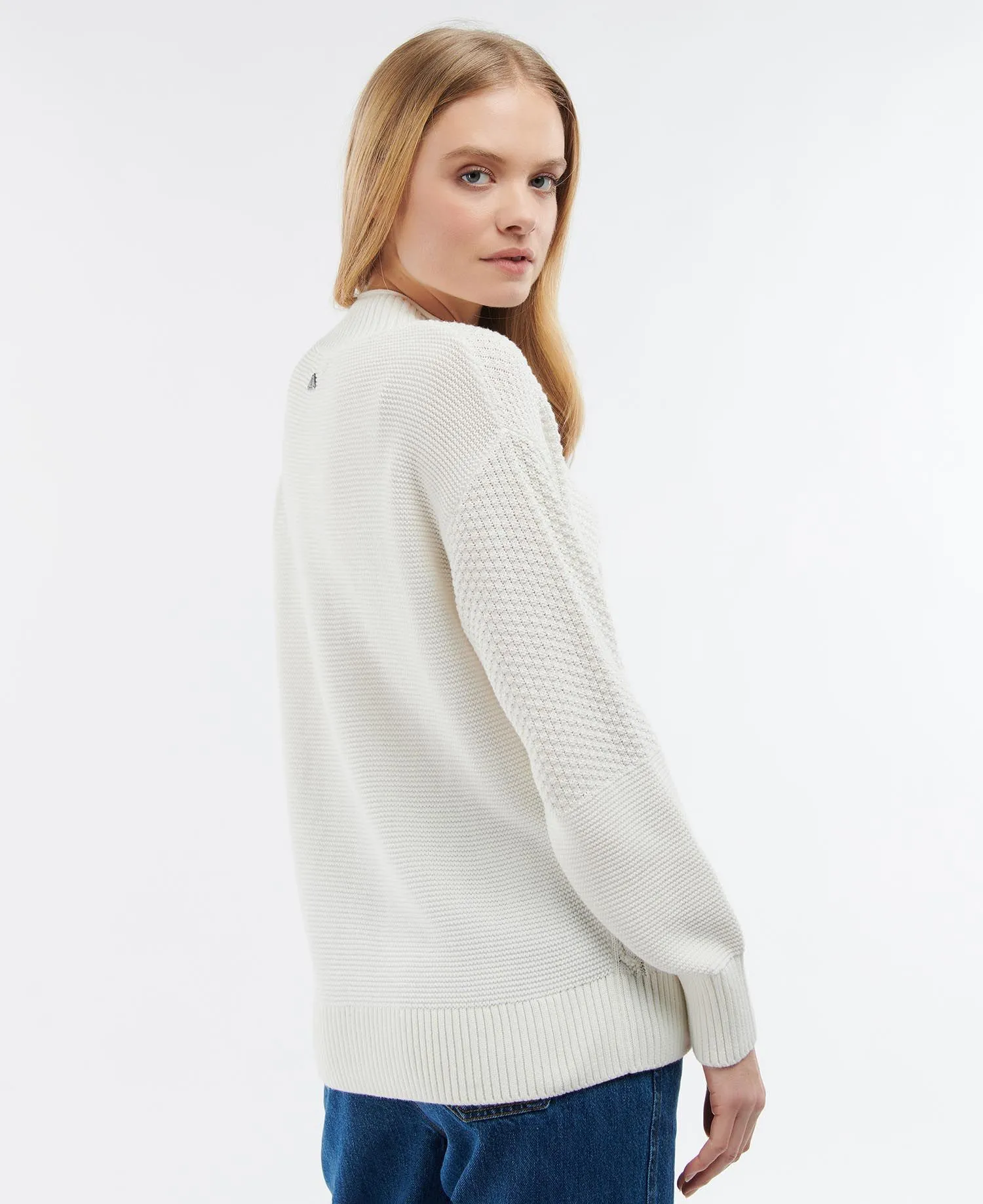 Barbour Fairbarn Knit Cream LKN1269