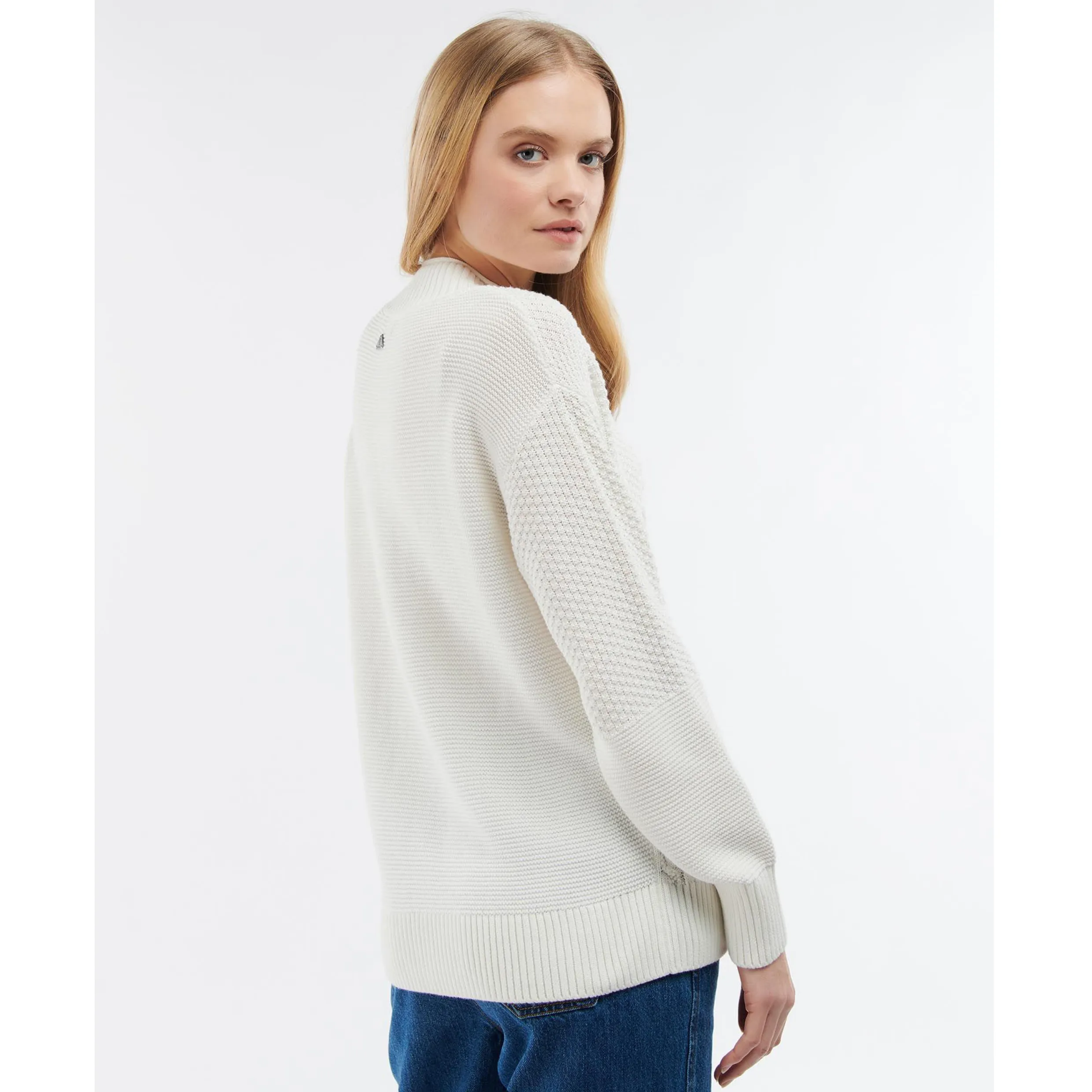Barbour Fairbarn Knit Cream LKN1269