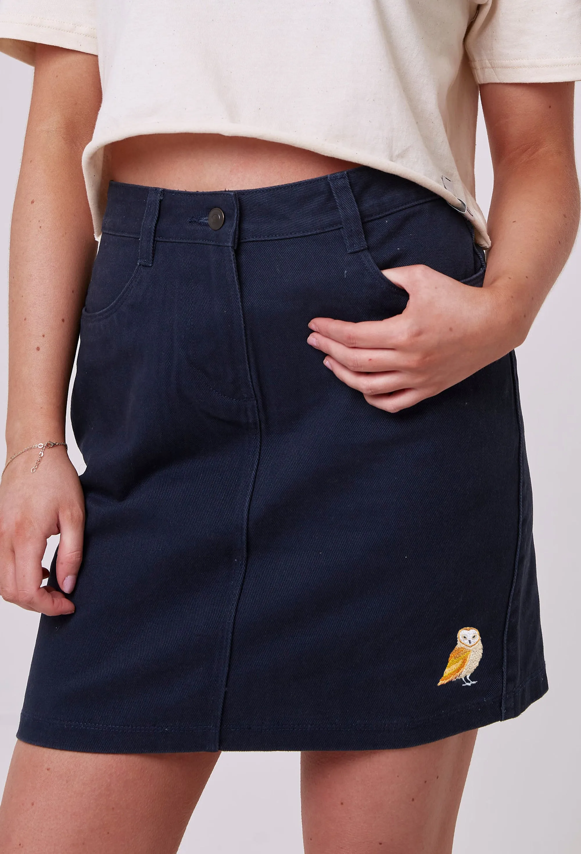 barn owl organic cotton skirt