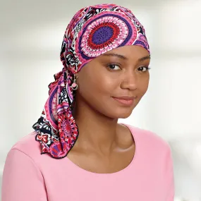 Bella Pink/Red Medallion Scarf