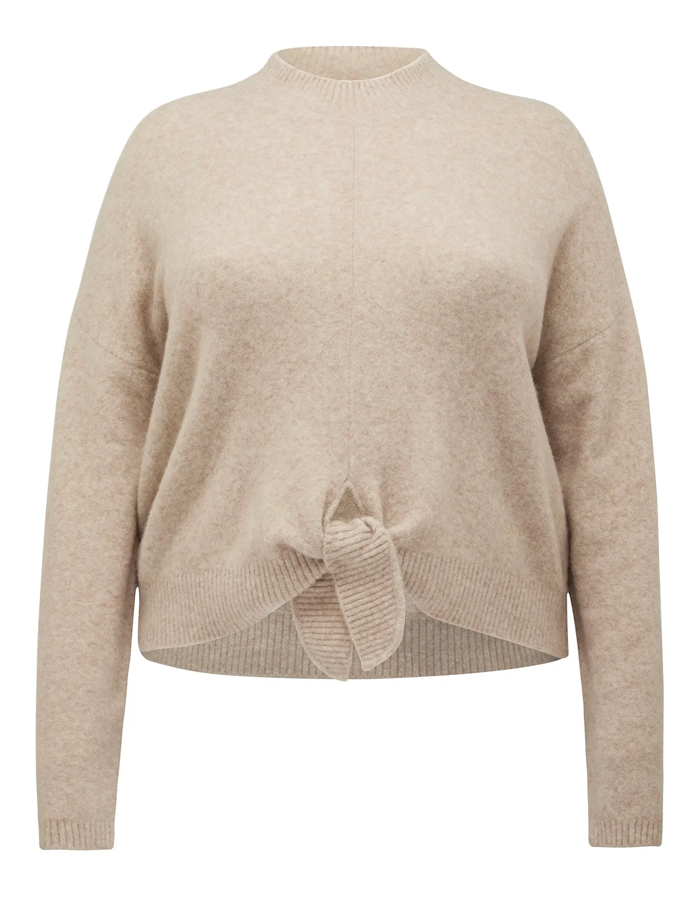 Bertie Curve Tie Front Knit Jumper