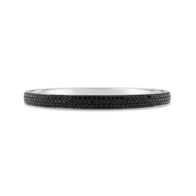 Black Spinel Bangle Bracelet