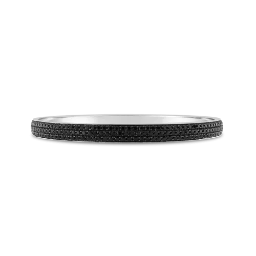Black Spinel Bangle Bracelet