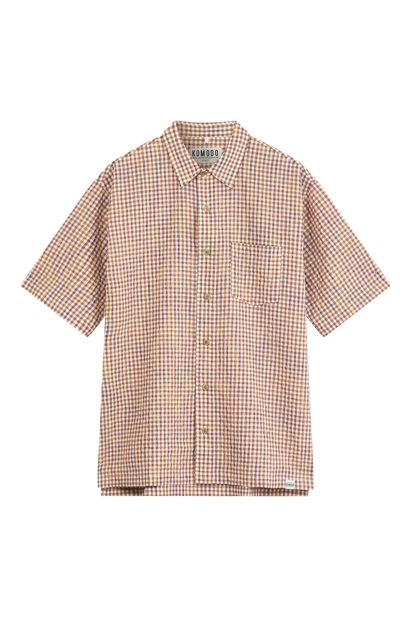 Caspar Organic Cotton Shirt Check