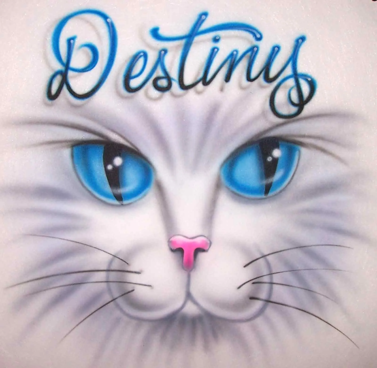 Cat Eyes and Fancy Script Name Personalized Tees & Hoodies