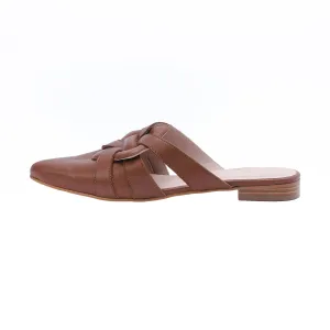 CELESTE slip-on mule - cuoio