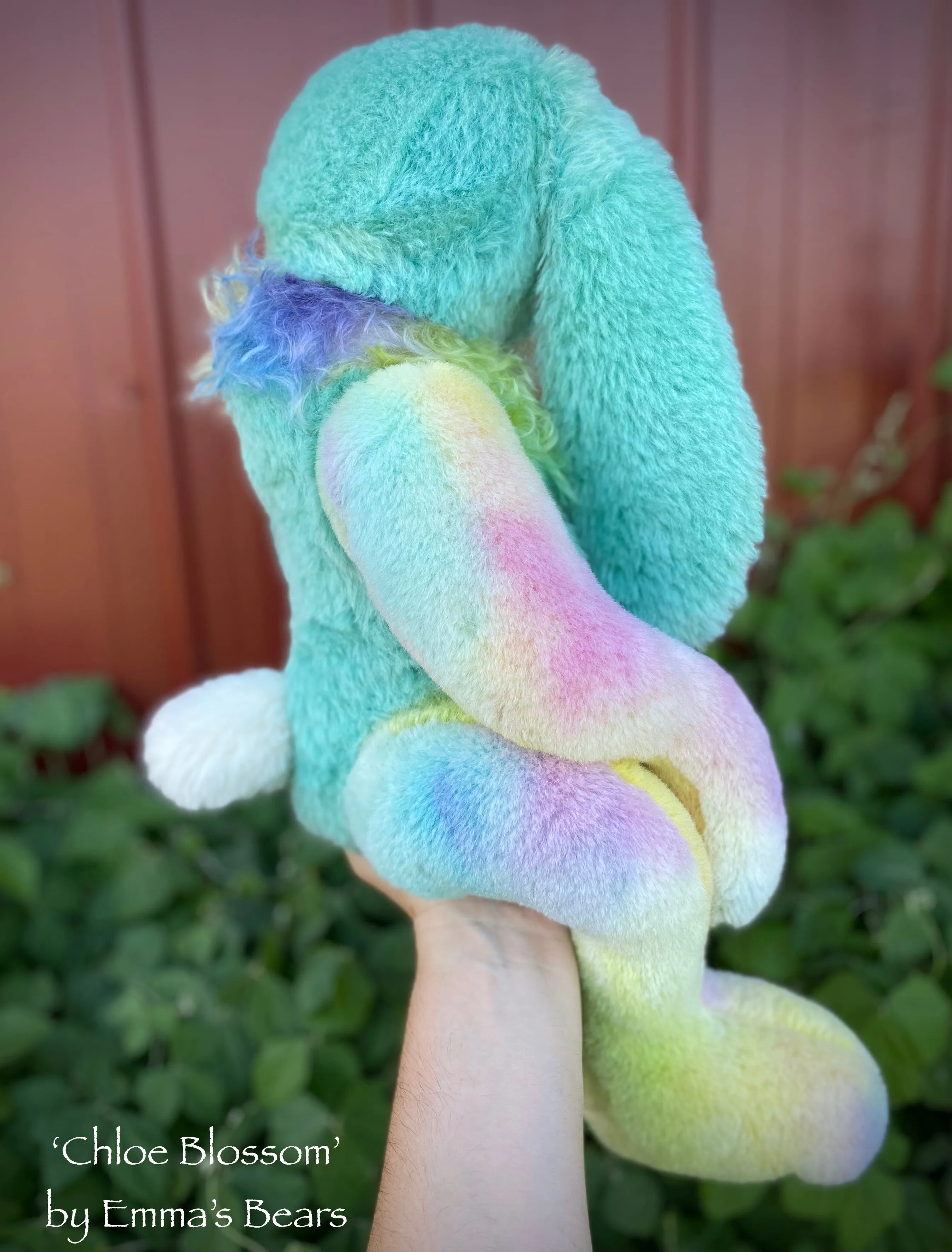 Chloe Blossom - 20" Hand-Dyed Alpaca and Mohair Artist Bunny by Emma's Bears - OOAK