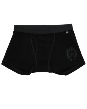 Chrome Hearts Horseshoe Boxer Brief Shorts Black / Black