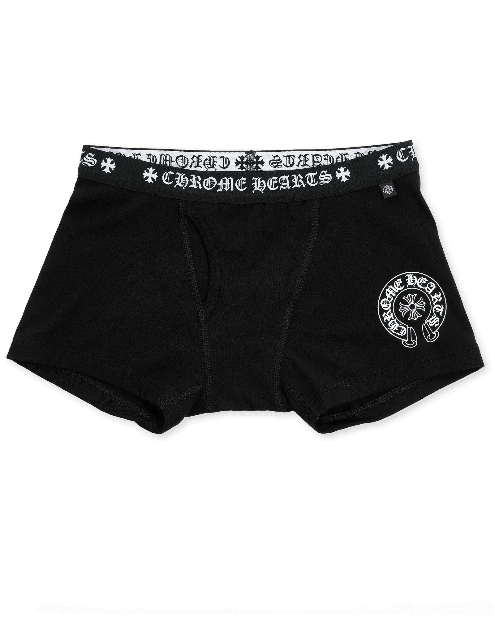 Chrome Hearts Horseshoe Boxer Brief Shorts Black / White