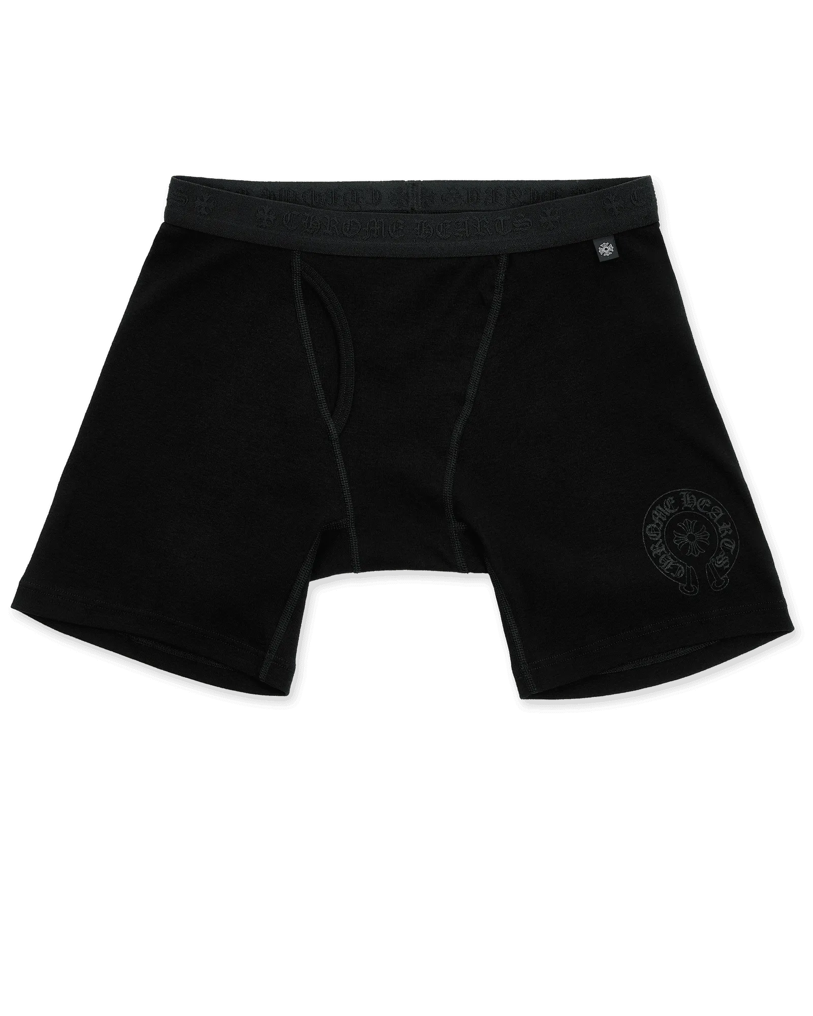 Chrome Hearts Horseshoe Long Boxer Brief Shorts Black