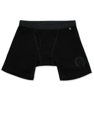 Chrome Hearts Horseshoe Long Boxer Brief Shorts Black