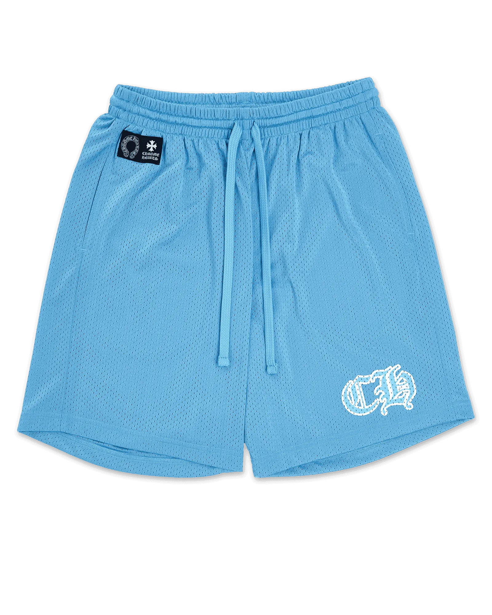 Chrome Hearts Sports Mesh Varsity Shorts Blue