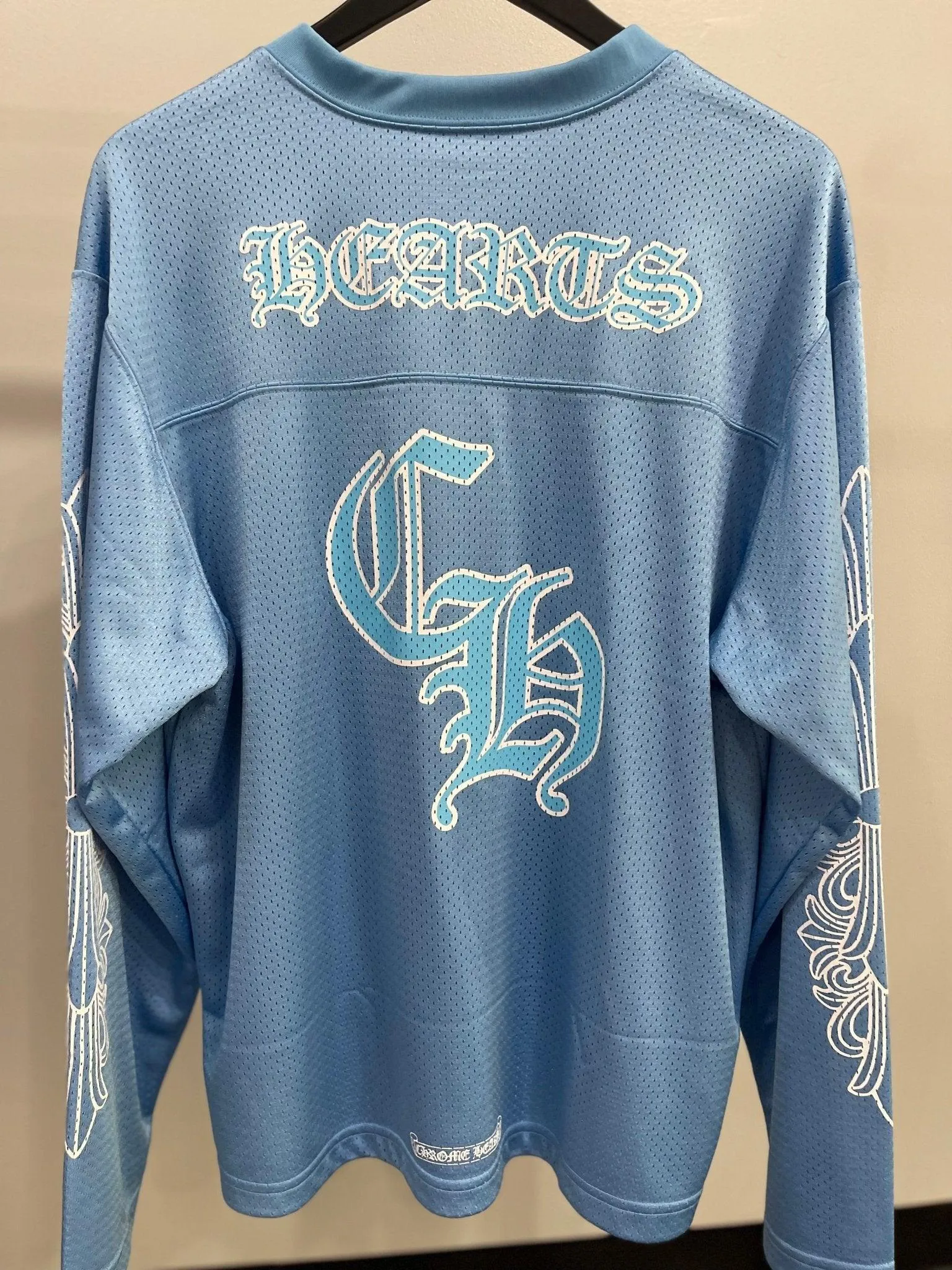 Chrome Hearts Sports Mesh Varsity Shorts Blue