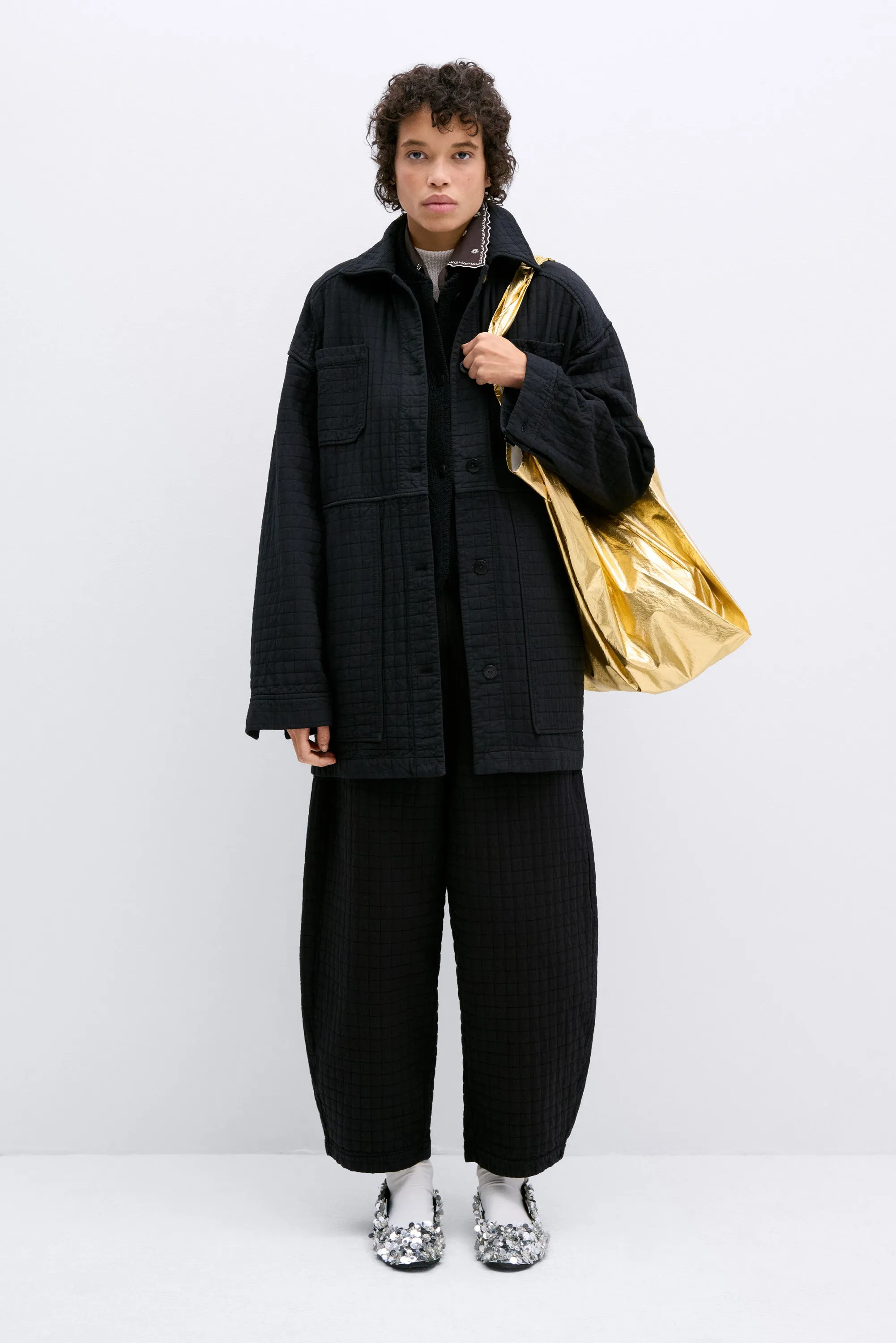 Cordera - Padded Curved Pants Black