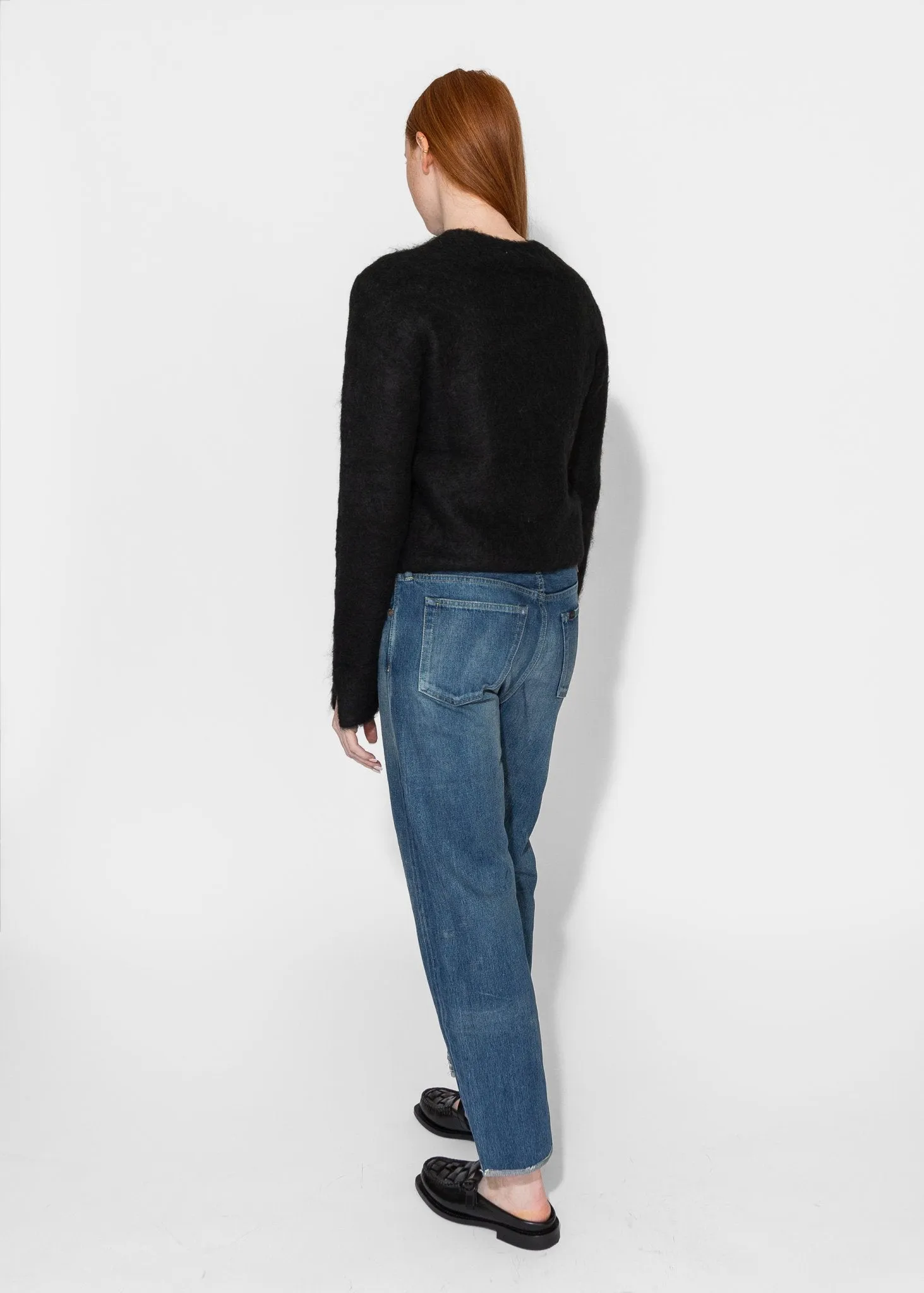 Cropped Sweater in Black