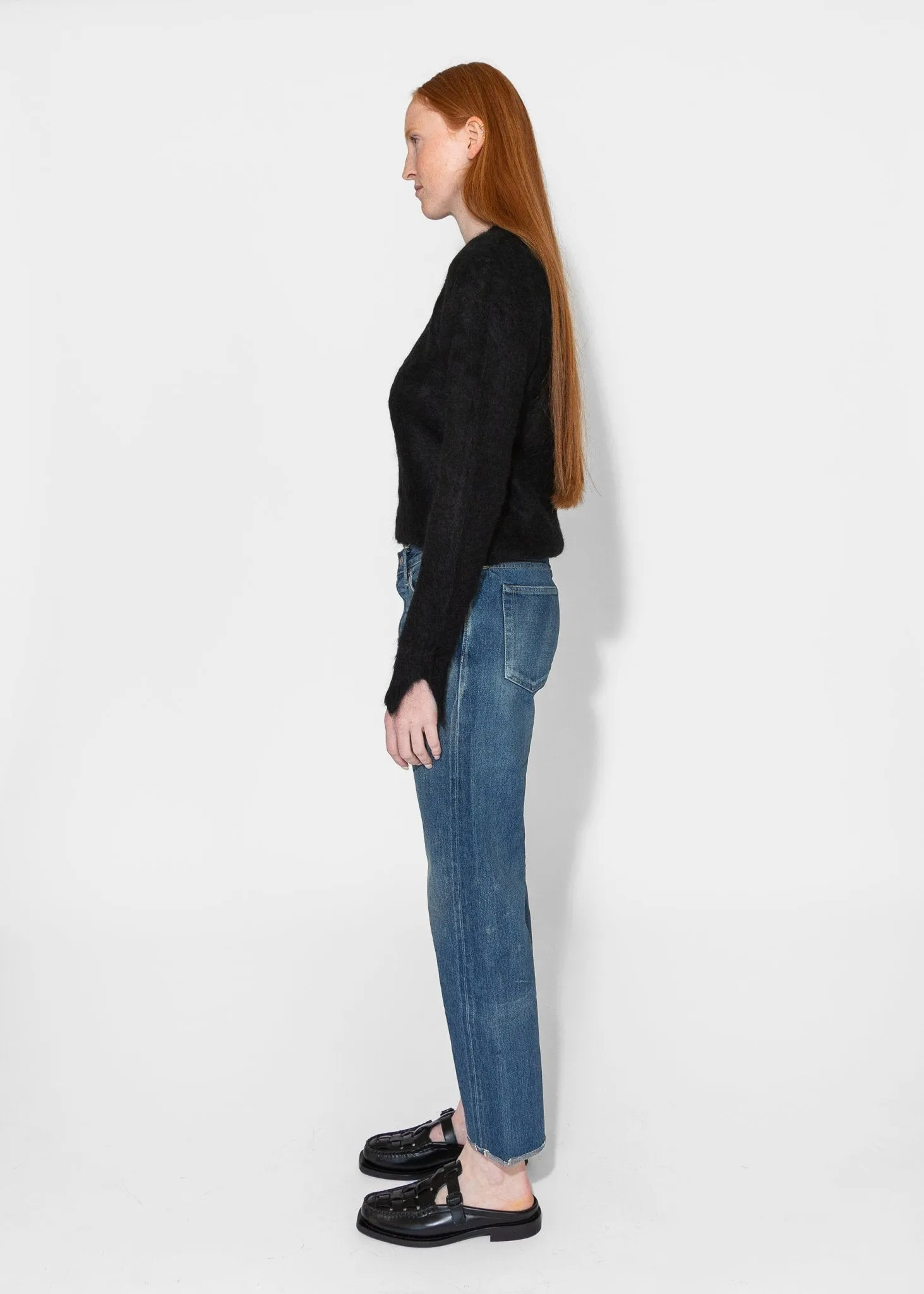 Cropped Sweater in Black