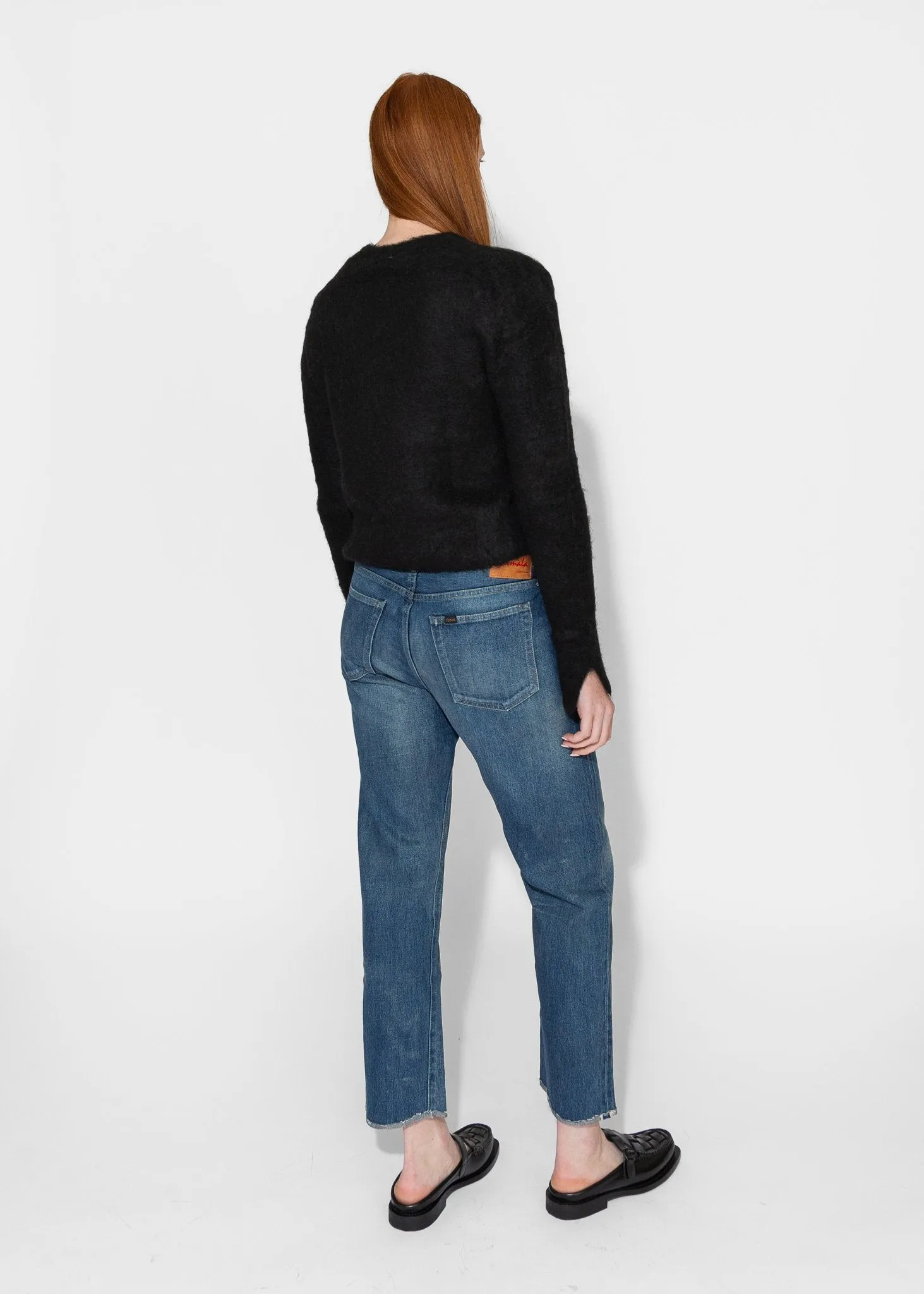 Cropped Sweater in Black