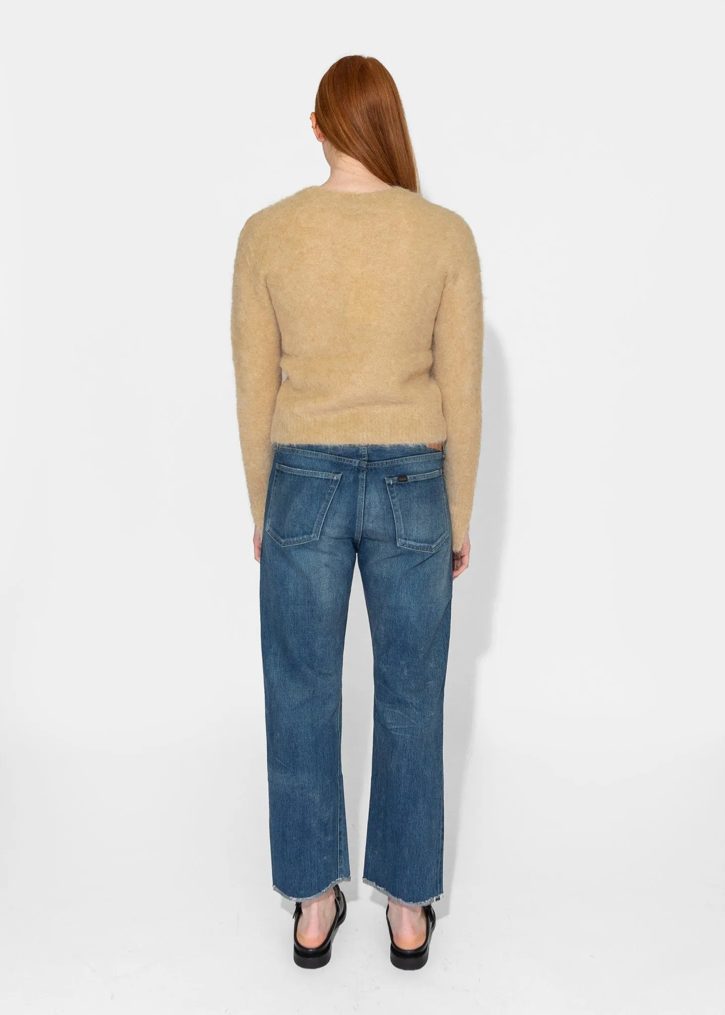 Cropped Sweater in Camel