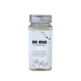 Denutrients De-Bug 100% Natural Food Grade Pet Dry Shampoo for Chickens & Dogs