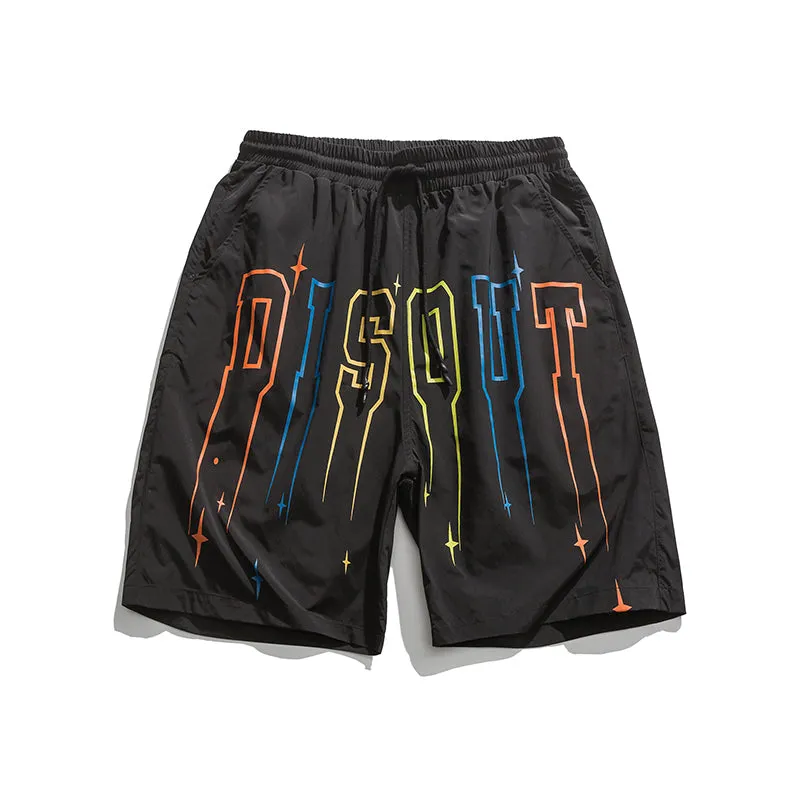 DISOUT Paint Dripping Shorts