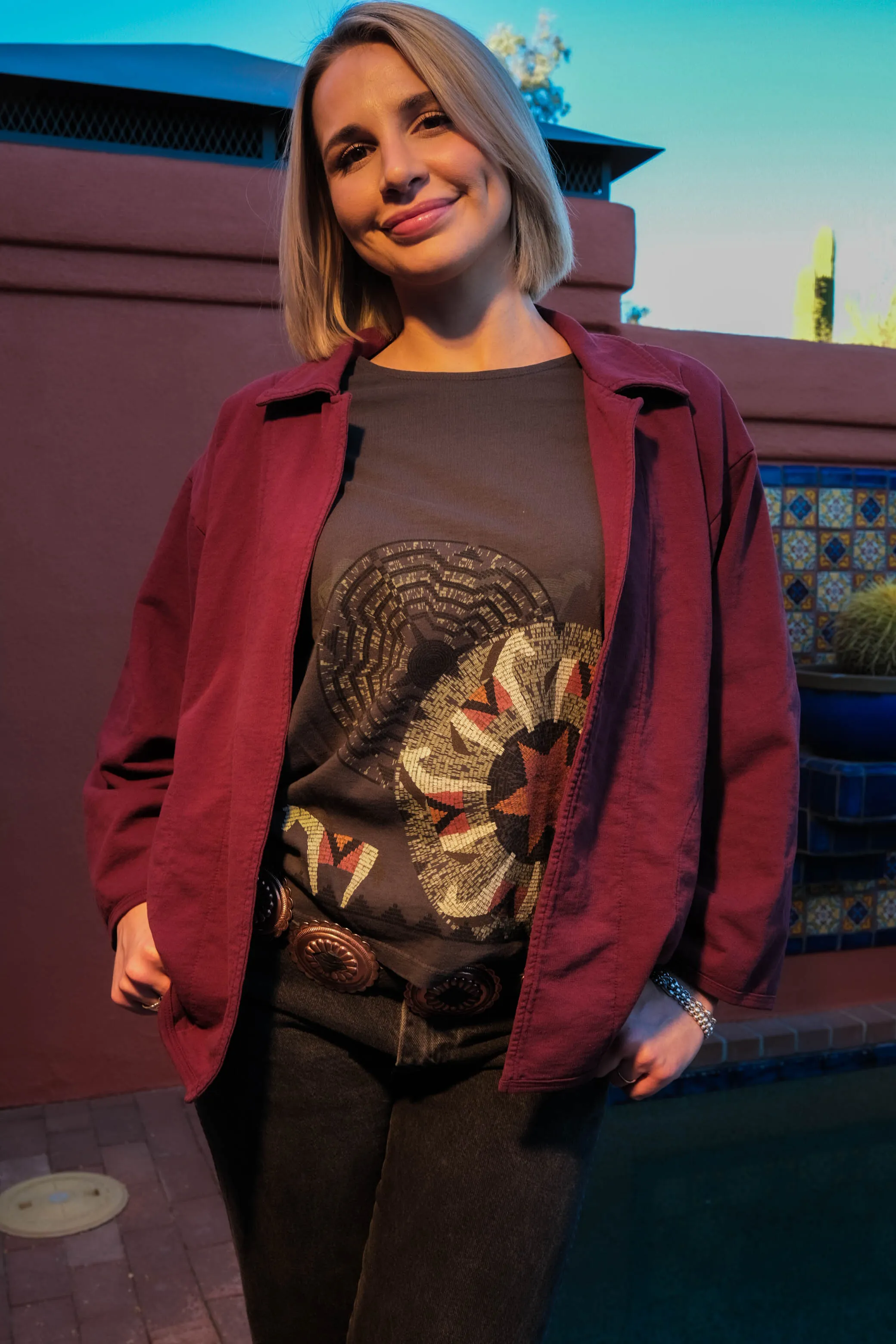 Fig French Terry Kimono Jacket