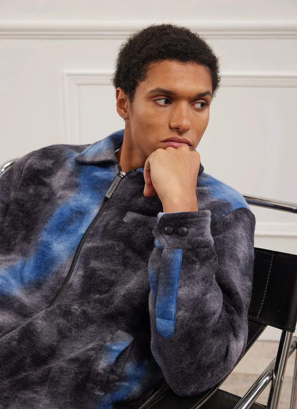 Galaxy Zip Overshirt | Wool | Navy