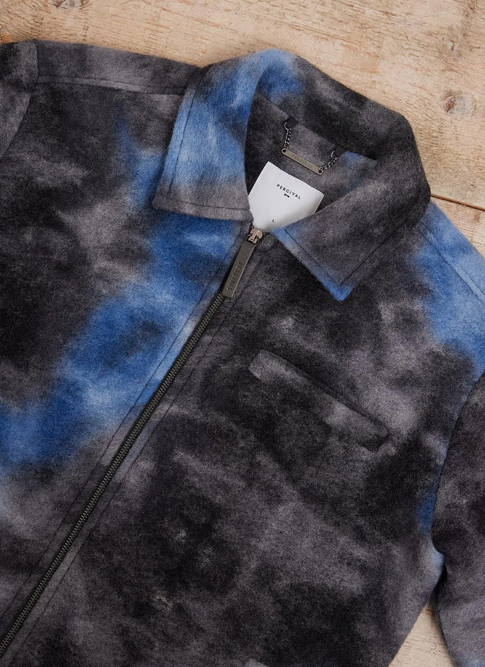 Galaxy Zip Overshirt | Wool | Navy