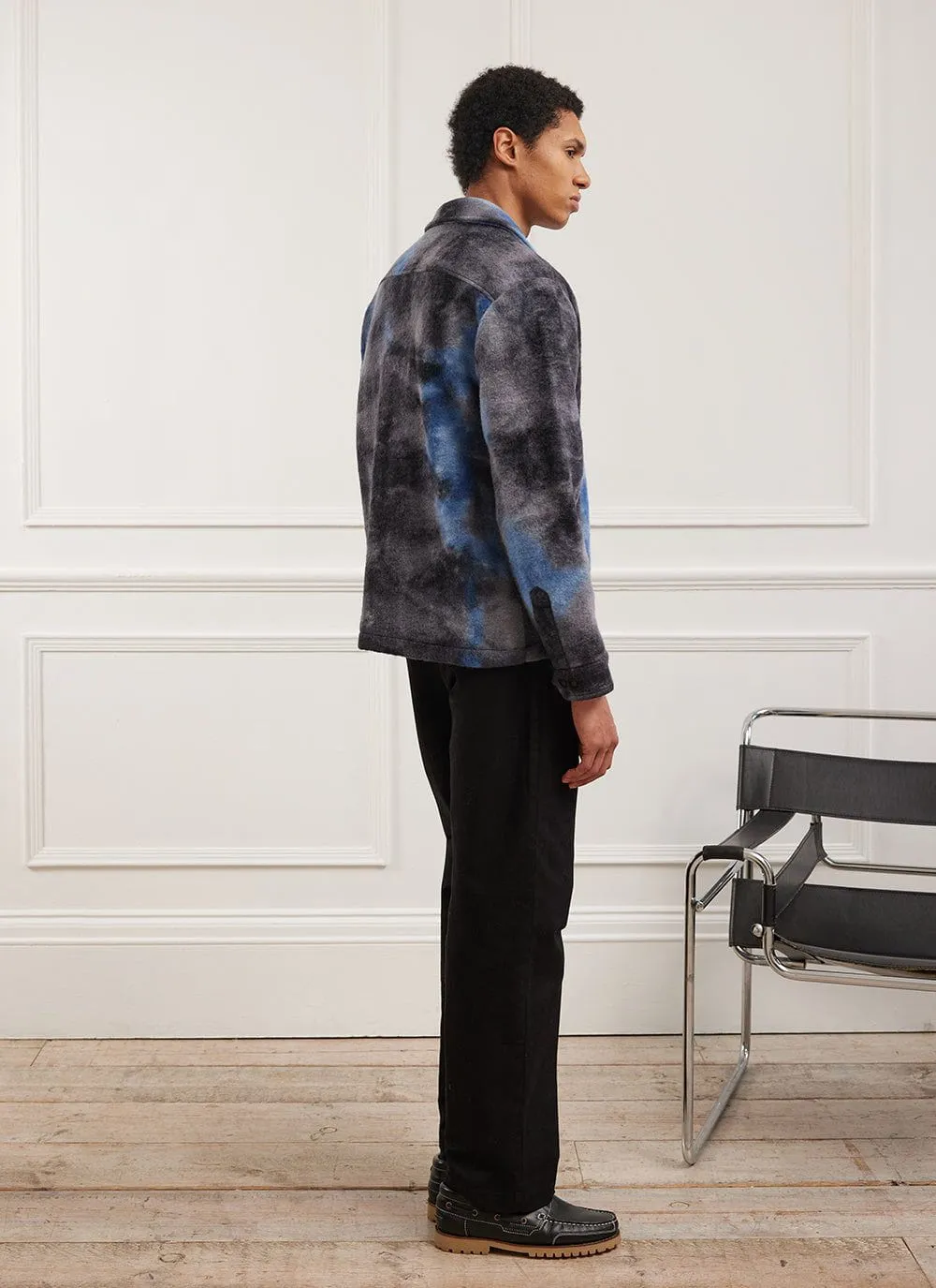 Galaxy Zip Overshirt | Wool | Navy